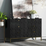 Wooden Storage 6 Drawer Double Dresser for Bedroom