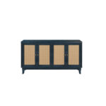 Modern Accent Storage Cabinet Sideboard Wooden Cabinet Console Table with 4 Doors and Adjustable Shelves - Image 5