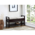 Jessup Espresso Storage Shoe Bench