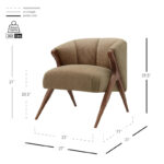 Florence Vintage Mid-century Low-profile Accent Chair - Image 7