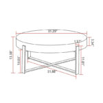31.29 Modern Retro Splicing Round Coffee Table - Image 3