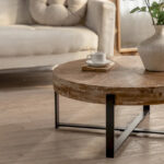 31.29 Modern Retro Splicing Round Coffee Table - Image 6