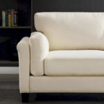 Modern Double Arm Sofa,Deep Seat Couch,Pillowed Back Cushions,Durable Upholstered Fabric - Image 14