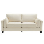 Modern Double Arm Sofa,Deep Seat Couch,Pillowed Back Cushions,Durable Upholstered Fabric - Image 18