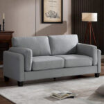 Modern Double Arm Sofa,Deep Seat Couch,Pillowed Back Cushions,Durable Upholstered Fabric - Image 22