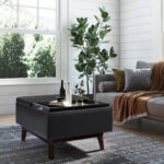 34 inch Wide Mid Century Modern Rectangle Table Ottoman - Image 34