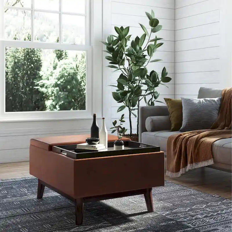 9283992780959_558569 34 inch Wide Mid Century Modern Rectangle Table Ottoman - Image 1