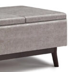 34 inch Wide Mid Century Modern Rectangle Table Ottoman - Image 13
