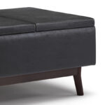 34 inch Wide Mid Century Modern Rectangle Table Ottoman - Image 29