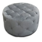 Meerna 24-inch Round Tufted Padded Ottoman (Optional Colors) - Image 8