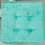 Textured Velvet Ottoman Vanity Stool 18X18X17 - Image 19