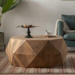 Three-dimensional Embossed Pattern Design American Retro Style Coffee Table - Image 25