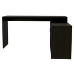 Dallas L-Shaped Home Office Desk, Two Shelves, Single Door Cabinet - Image 16