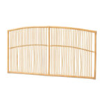 Malvina Modern Bohemian Natural Rattan Wall-mountable Headboard-Queen - Image 9