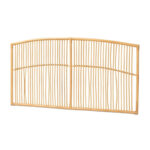 Malvina Modern Bohemian Natural Rattan Wall-mountable Headboard-Queen - Image 2