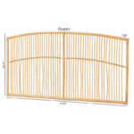 Malvina Modern Bohemian Natural Rattan Wall-mountable Headboard-Queen - Image 8
