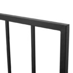 Kenvil Classic Queen Size Black Metal Headboard - Image 4