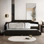 Elegance Linen Upholstered Twin Size Daybed with Trundle - Image 12