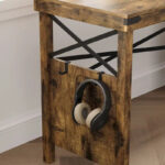 Farmhouse L Shaped Home Office Computer Desk with Storage Cabinet - Image 16