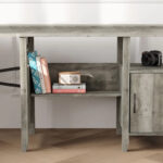 Farmhouse L Shaped Home Office Computer Desk with Storage Cabinet - Image 20