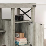 Farmhouse L Shaped Home Office Computer Desk with Storage Cabinet - Image 22