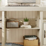 Farmhouse L Shaped Home Office Computer Desk with Storage Cabinet - Image 30