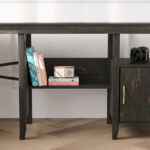 Farmhouse L Shaped Home Office Computer Desk with Storage Cabinet - Image 33