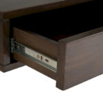 Solid Wood Contemporary 36 inch Wide Modern Leaning Desk in Warm Walnut Brown - Image 8