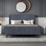 Full Size Upholstered Platform Bed - Image 6