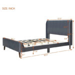 Full Size Upholstered Platform Bed - Image 22