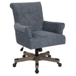 Megan Office Chair with Wood Base - Image 20
