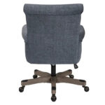 Megan Office Chair with Wood Base - Image 5