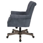 Megan Office Chair with Wood Base - Image 7