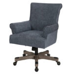 Megan Office Chair with Wood Base - Image 8