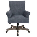 Megan Office Chair with Wood Base - Image 9