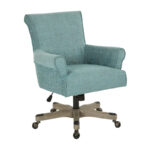 Megan Office Chair with Wood Base - Image 11