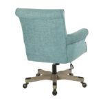 Megan Office Chair with Wood Base - Image 13