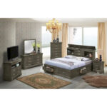 Louis Philippe Full Storage Platform Bed with 6 Storage Drawers - Image 28