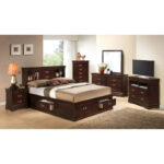 Louis Philippe Full Storage Platform Bed with 6 Storage Drawers - Image 13