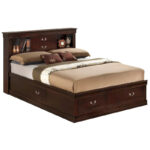 Louis Philippe Full Storage Platform Bed with 6 Storage Drawers - Image 15