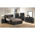 Louis Philippe Full Storage Platform Bed with 6 Storage Drawers - Image 21