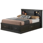 Louis Philippe Full Storage Platform Bed with 6 Storage Drawers - Image 22