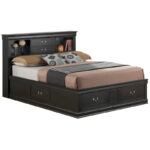 Louis Philippe Full Storage Platform Bed with 6 Storage Drawers - Image 23