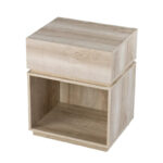 Madelia Transitional Whitewash Wood Side Table - Image 4