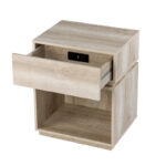Madelia Transitional Whitewash Wood Side Table - Image 5