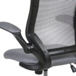 Mid-Back Mesh Ergonomic Drafting Chair with Foot Ring and Flip-Up Arms - Image 40
