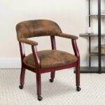 Conference Chair with Accent Nail Trim and Casters