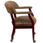 Conference Chair with Accent Nail Trim and Casters - Image 9