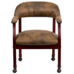 Conference Chair with Accent Nail Trim and Casters - Image 10