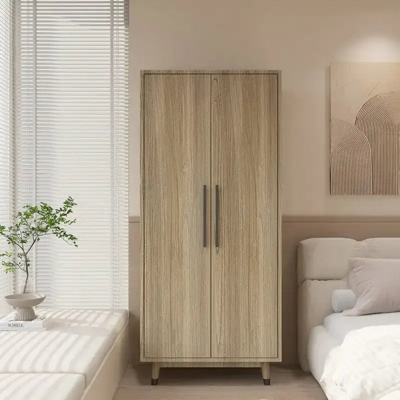 9322715250847_559272 2-Door Wooden Wardrobe - Image 1